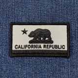 California Republic patch on a denim background