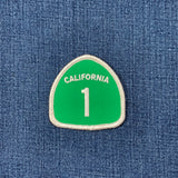 California Highway 1 Patch - CA Hwy One Sign Embroidered Badge 2.5" (Iron Or Sew On)