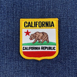 California republic flag shield patch