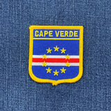Cape Verde patch on a blue denim background