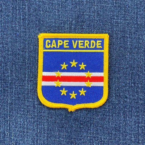 Cape Verde patch on a blue denim background