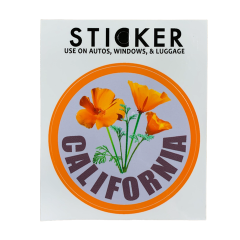 California poppy sticker