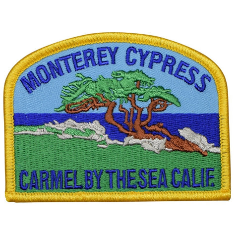 Carmel Patch - California, Monterey Bay, Cypress Badge 3.5" (Iron on)