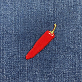 Red Chili Pepper Applique Patch - Embroidered Cooking Badge 2.5" (Iron On)
