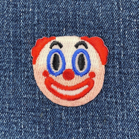 Clown Applique Patch - Comedian Joker Embroidered Circus Character Badge 1.5" (Iron On)
