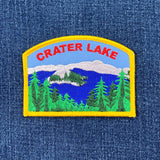 Crater Lake Oregon Patch - Embroidered National Park Badge 3.5" (Iron On)