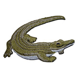2-Pack Alligator & Crocodile Patch Set - Embroidered Animal Badges (Iron On)