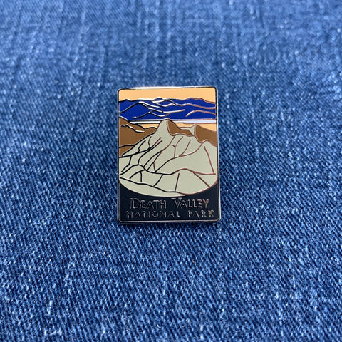 Death Valley National Park Enamel Lapel Pin - California Hiking Gift Travel Souvenir