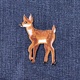 Deer patch on a denim background