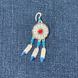 Dream Catcher Applique Patch - Embroidered Native American Indian Feathers Badge 2.75" (Iron On)