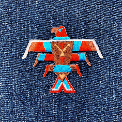 Firebird Applique Patch - Embroidered Native American Indian Eagle Bird Badge 2.5" (Iron On)