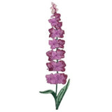 Fireweed Applique Patch - Flower Wildflower Gardening Embroidered Badge 4.5" (Iron on)