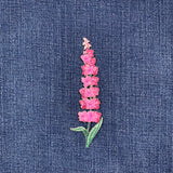 Fireweed Applique Patch - Flower Wildflower Gardening Embroidered Badge 4.5" (Iron on)