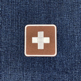 First Aid Patch - Embroidered Medical Cross Sign Badge 2" (Iron On)