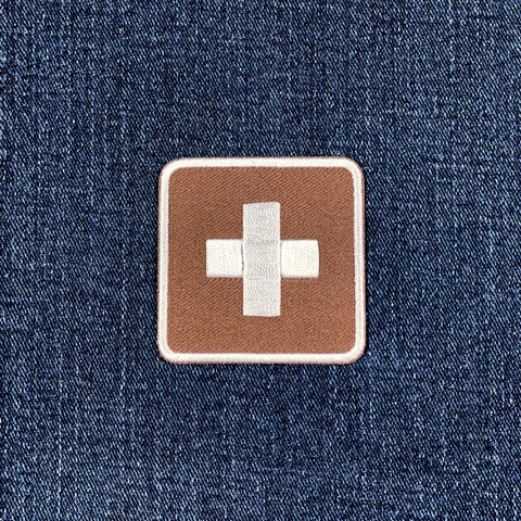 First Aid Patch - Embroidered Medical Cross Sign Badge 2" (Iron On)