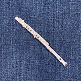 Flute Applique Patch - Embroidered Music Instrument & Band Badge 3.5" (Iron On)