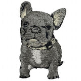 French Bulldog Applique Patch - Embroidered Frenchie Bull Dog Pet Animal Badge 2.5" (Iron On)