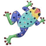 Tree Frog Applique Patch - Colorful Amphibian Animal Embroidered Badge 2.75" (Iron On)