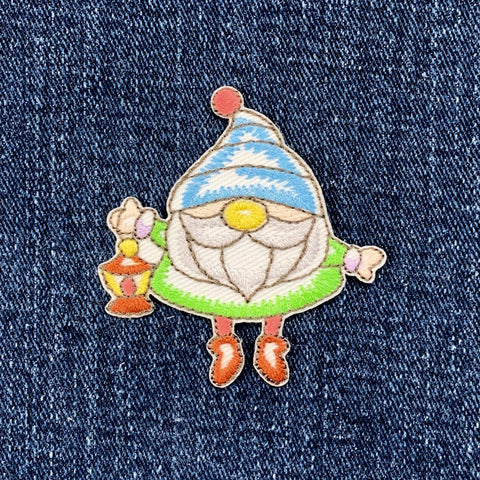 Gnome Applique Patch - Embroidered Fairy Tail Badge 2-1/4" (Clearance, Iron On)