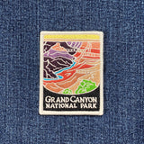 Patch of Grand Canyon National Park on a denim background