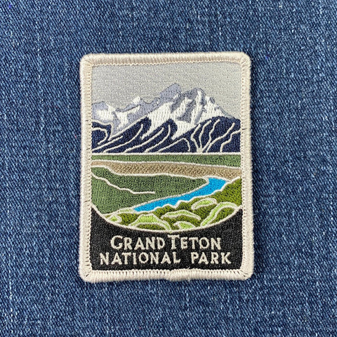Grand Teton National Park Patch - Embroidered Wyoming Badge 2-7/8" (Iron On)