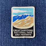 Great Sand Dunes Patch - Embroidered Colorado National Park & Preserve Badge 2-7/8" (Iron On)