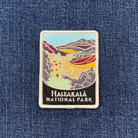 Haleakala National Park Patch - Embroidered Maui Hawaii Badge 2-7/8" (Iron on)