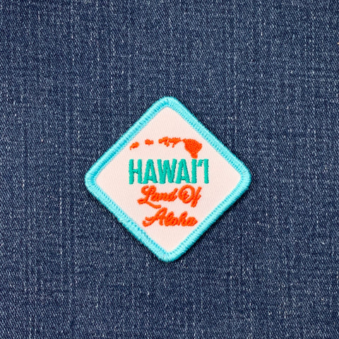 Hawaii Patch - Land Of Aloha Embroidered Badge 2.5" (Iron Or Sew On)