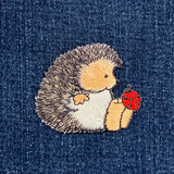 Hedgehog & Ladybug Applique Patch - Embroidered Insect Animal Badge 2.25" (Iron On)