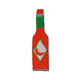 Hot Sauce Applique Patch - Embroidered Spicy Chili Pepper Badge 2" (Iron On)
