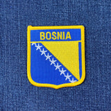Bosnia Patch - Flag Shield Embroidered Badge 2.75" (Iron Or Sew On)