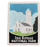 Patch of Isle Royale National Park on a white background