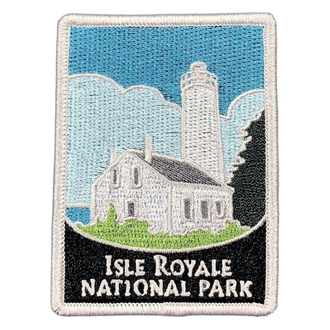 Patch of Isle Royale National Park on a white background
