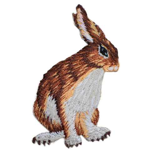 Jack Rabbit Applique Patch - Wild Hare Animal Embroidered Badge 2-1/8" (Iron on)