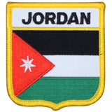 Jordan Flag Patch - Embroidered Flag Shield Badge 2.75" (Iron Or Sew On)