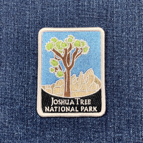 Joshua Tree National Park Patch - Embroidered Mojave Desert California Badge 2-7/8" (Iron On)