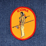 Vintage Kiowa Patch - Embroidered Native American Indian Badge 3-7/8" (Sew On)