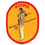 Vintage Kiowa Patch - Embroidered Native American Indian Badge 3-7/8" (Sew On)