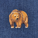Bear Applique Patch - Embroidered Kodiak Grizzly Animal Badge 2.25" (Iron On)