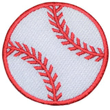 Baseball Applique Patch - Embroidered Sports Ball Badge 2.25" (Iron Or Sew On)