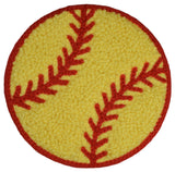 Chenille Baseball Patch - Embroidered Letterman Jacket Sports Ball Badge 2-3/8" (Iron On)