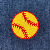 Chenille Baseball Patch - Embroidered Letterman Jacket Sports Ball Badge 2-3/8" (Iron On)