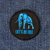 LET'S BE IRIE™ Patch - Embroidered Reggae Elephant Badge 2.5" (Iron On)