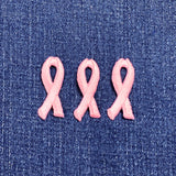 3-Pack Pink Ribbon Applique Patch - Breast Cancer Awareness Badge 1.5" (Iron On)