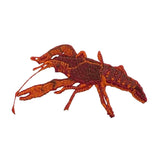 Crawfish Lobster Applique Patch - Embroidered Seafood Badge 3" (Iron On)