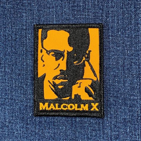 Malcolm X Patch - Embroidered Human Rights Civil Liberties Activism Badge 3" (Iron On)