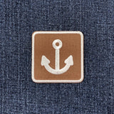 Anchor Patch - Embroidered Boat Marina Sign Badge 2" (Iron On)