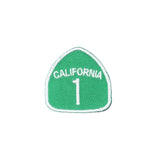 Green patch with 'California 1' text on a white background