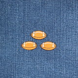 3-Pack Football Applique Patch - Mini Embroidered Sports Ball Badge 1-1/8" (Iron On)