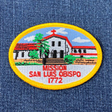 Mission San Luis Obispo Patch - Embroidered SLO California Badge 3.5" (Iron On)